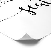 席素朴の看板を結婚見て ポスター (角)