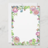 席配置カード Lovely カリグラフィー 招待状 (裏面)