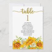 席配置表カード ラブリー カリグラフィー 招待状 (正面)