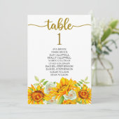 席配置表カード ラブリー カリグラフィー 招待状 (スタンド正面)