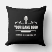 帯のロゴ – 背景色を選択 クッション (正面)