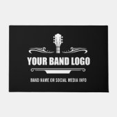 帯のロゴ – 背景色を選択 ドアマット (正面)