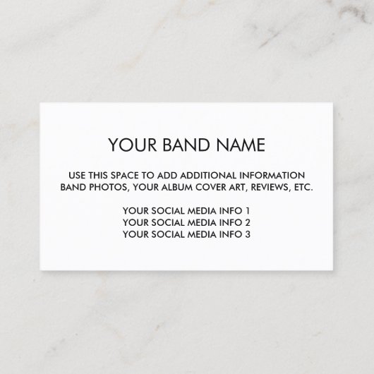 帯のロゴ – 背景色を選択 名刺 (裏面)