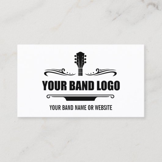 帯のロゴ – 背景色を選択 名刺 (正面)