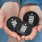 帯のロゴ – 背景色を選択 缶バッジ