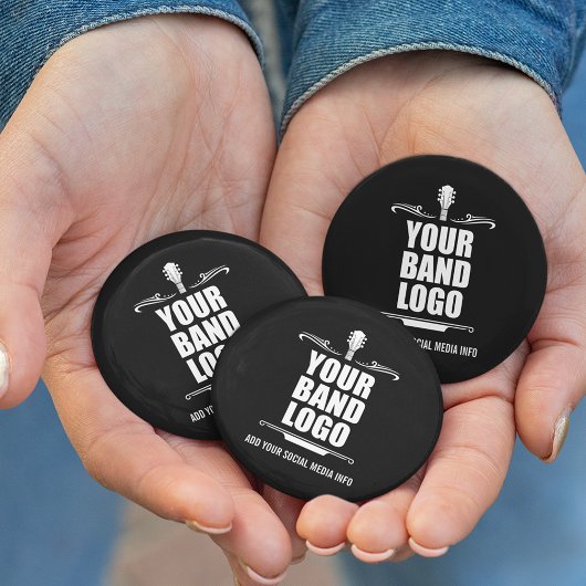 帯のロゴ – 背景色を選択 缶バッジ