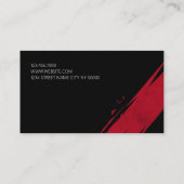 帯カッコいいミュージシャン名刺 名刺 (裏面)