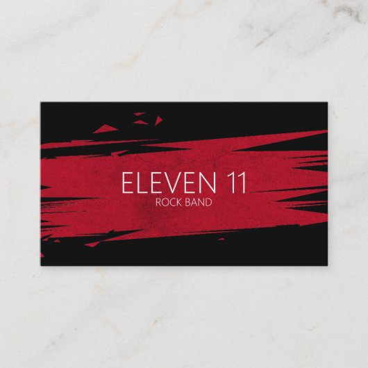 帯カッコいいミュージシャン名刺 名刺 (正面)