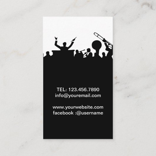 帯シルエット名刺 名刺 (裏面)