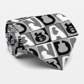 帯ブロック(青) ネクタイ (ロール)