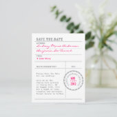 帯出券の保存日付 セーブザデート (スタンド正面)