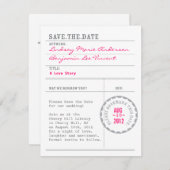 帯出券の保存日付 セーブザデート (正面/裏面)