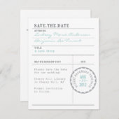 帯出券の保存日付 セーブザデート (正面/裏面)