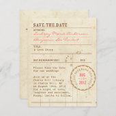 帯出券の保存日付 セーブザデート (正面/裏面)