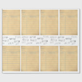 帯出券の包装紙 ラッピングペーパー (フラット)