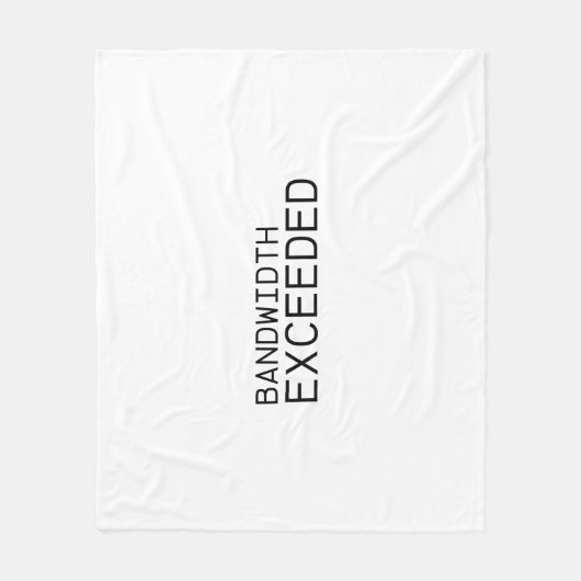 帯域超過 | ソフトスタジオ フリース ブランケット (正面)
