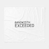 帯域超過 | ソフトスタジオ フリース ブランケット (正面(横))