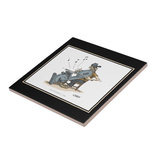 帯鋸のミュージシャンの漫画のタイル タイル (側面)