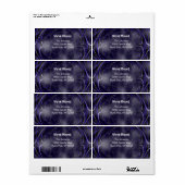 帯電フラクタルデザインの新しいアドレス ラベル (フルシート)