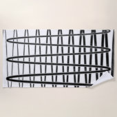 "帯電" ビーチタオル (正面)