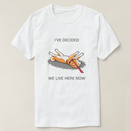 帰らない柴犬Tシャツ Tシャツ (デザイン正面)