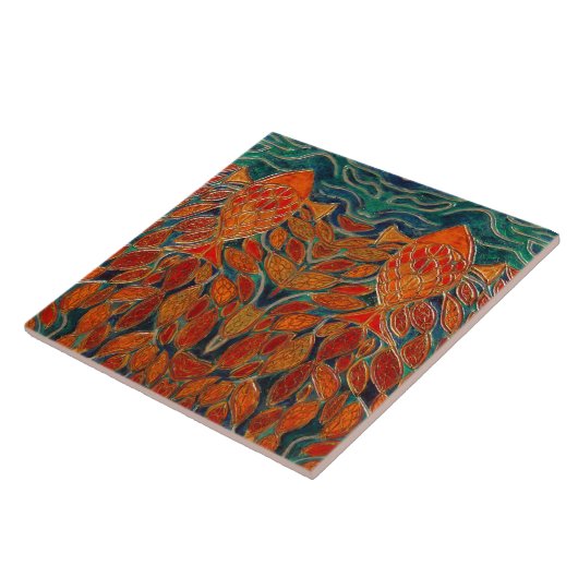 "帰りに" (絵画) タイル (側面)