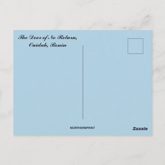 帰りのない門 オウイダ フベニン ポストカード (裏面)