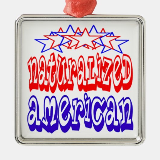 帰化させたアメリカ人 メタルオーナメント (正面)