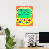 帰宅挨拶としてホームポスターを歓迎する ポスター (ホームオフィス)