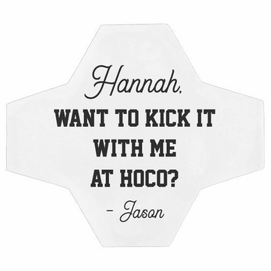 帰宅提案またはプロム提案アイディア サッカーボール (フラット)