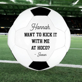 帰宅提案またはプロム提案アイディア サッカーボール