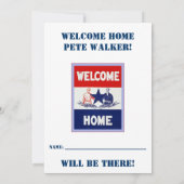 帰郷のパーティの招待状 招待状 (裏面)