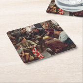 帰郷マリーン スクエアペーパーコースター (アングル)