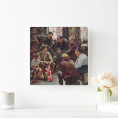 帰郷マリーン スクエア壁時計 (ホーム)