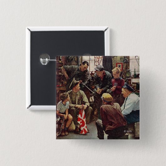 帰郷海兵隊 缶バッジ (正面&裏面)