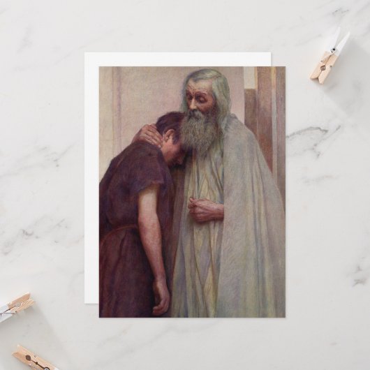 帰郷（父と子） カード (正面/裏面インサイチュ)