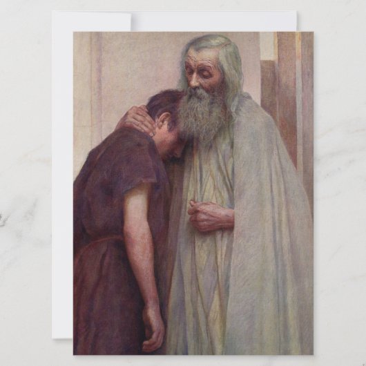 帰郷（父と子） カード (正面)