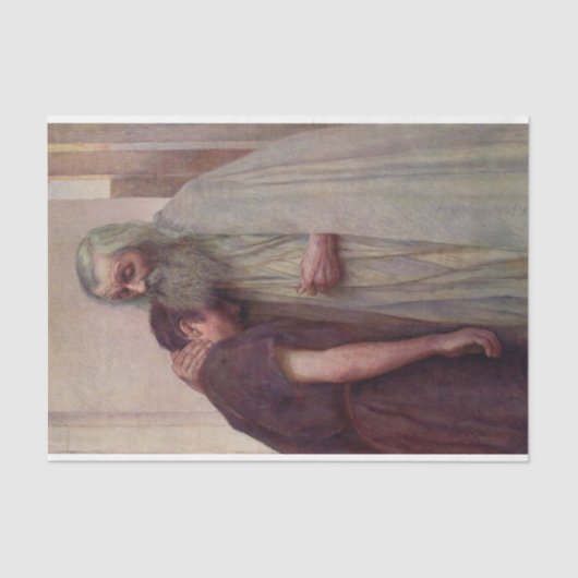 帰郷(父と子) 薄葉紙 (正面)