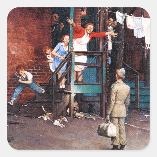 帰郷G.I. スクエアシール (正面)