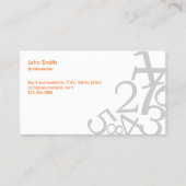 帳簿の乱数簿記 名刺 (正面)