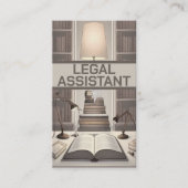 帳簿の付いた法律補助机 名刺 (正面)