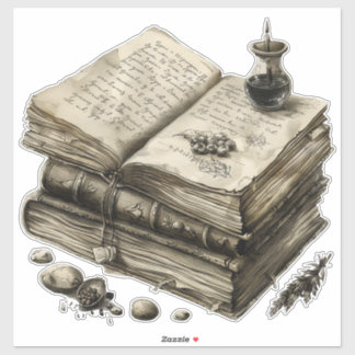 帳簿を綴る シール