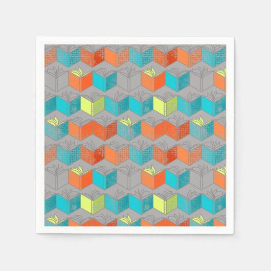 帳簿を開く スタンダードカクテルナプキン (正面)