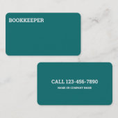 帳簿係の監査人名刺 名刺 (正面/裏面)
