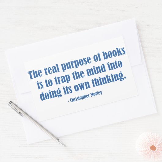 帳簿実在の目的 長方形シール (封筒)