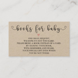 帳簿素朴の請求 | 赤ちゃんシャワーインサート エンクロージャーカード