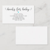 帳簿要求 |ベビーシャワー招待状挿入 エンクロージャーカード (正面/裏面)