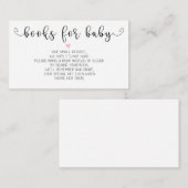 帳簿要求 |ベビーシャワー招待状挿入 エンクロージャーカード (正面/裏面)
