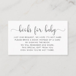 帳簿要求 |ベビーシャワー招待状挿入 名刺
