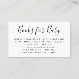 帳簿要求 |ベビーシャワー招待状挿入 名刺